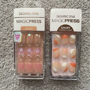 NEW 2 Pack Dashing Diva Short Nails